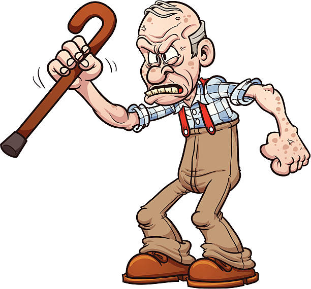 grumpy-old-man-vector-id164510786